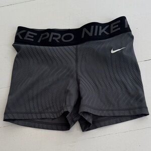 Nike Women's Black and Gray Athletic Shorts